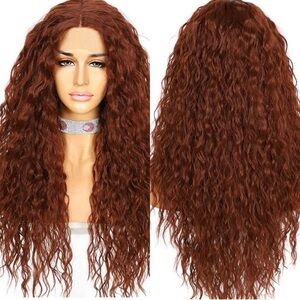 Copper Kinky Lace Wig